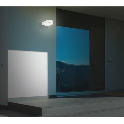 Telefunken 320206TF - Applique murale d'extérieur LED, 7,5 W, 230 V, IP44, blanche