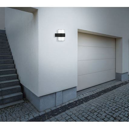 Telefunken 320405TF - Applique murale d'extérieur 2xLED/8W/230V IP44 noire