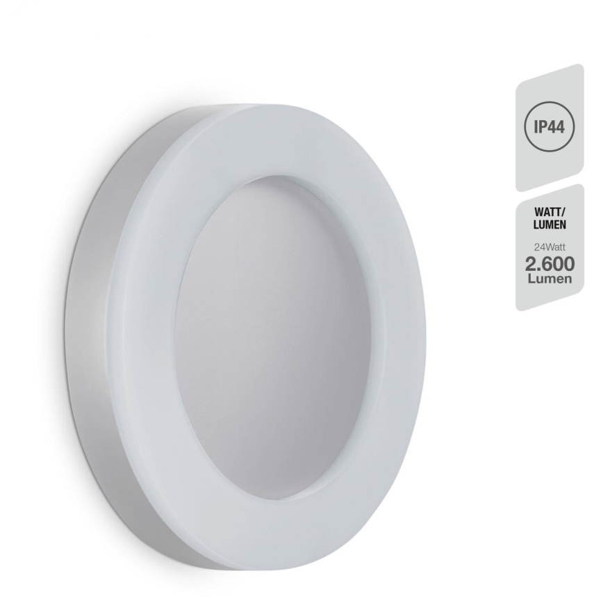 Telefunken 320904TF - Applique a LED da esterno LED/24W/230V IP44 bianco