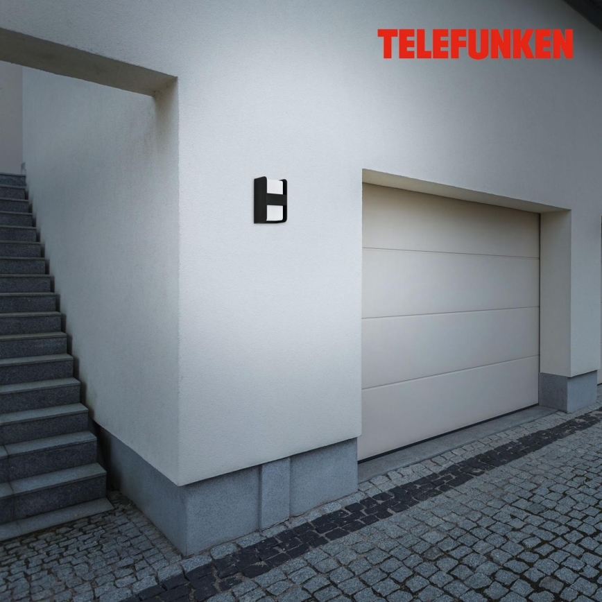 Telefunken 321005TF - Applique da esterno 1xE27/12W/230V IP44 nero