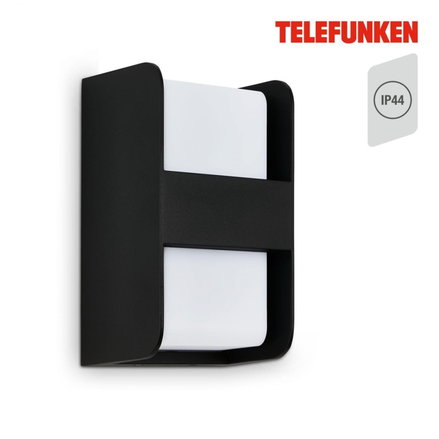 Telefunken 321005TF - Applique da esterno 1xE27/12W/230V IP44 nero