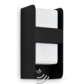 Telefunken 321105TF - Applique murale extérieure avec détecteur 1xE27/12W/230V IP44 noir