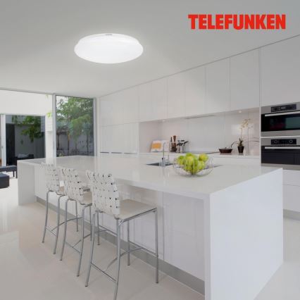 Telefunken 601306TF - Plafonnier salle de bain avec détecteur LED/20W/230V IP44 d. 40 cm