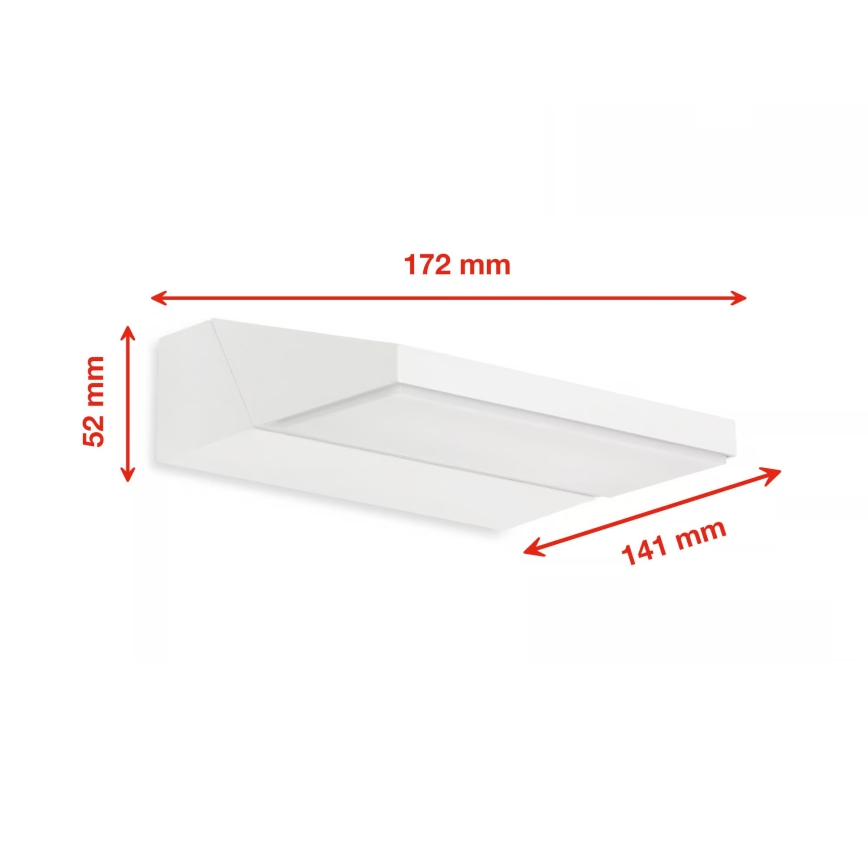 Telefunken - Applique da esterno LED/10W/230V IP44 bianca