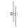 Telefunken - Applique LED da esterno 2x4W, 230V, 4000K, IP44, argento