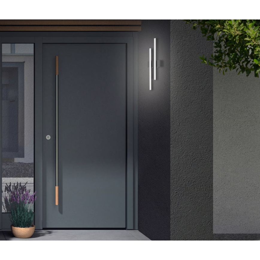 Telefunken - Applique LED da esterno 2xLED/4W/230V 4000K IP44 nero