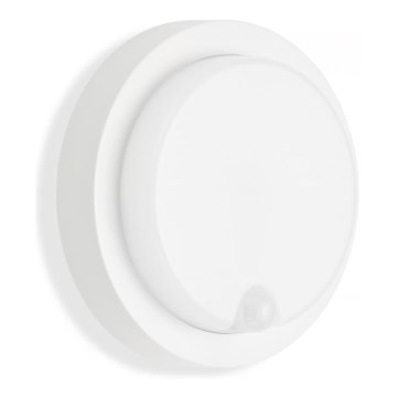 Telefunken - Applique murale d'extérieur LED avec capteur crépusculaire et détecteur de mouvement LED/12W/230V IP44 blanche
