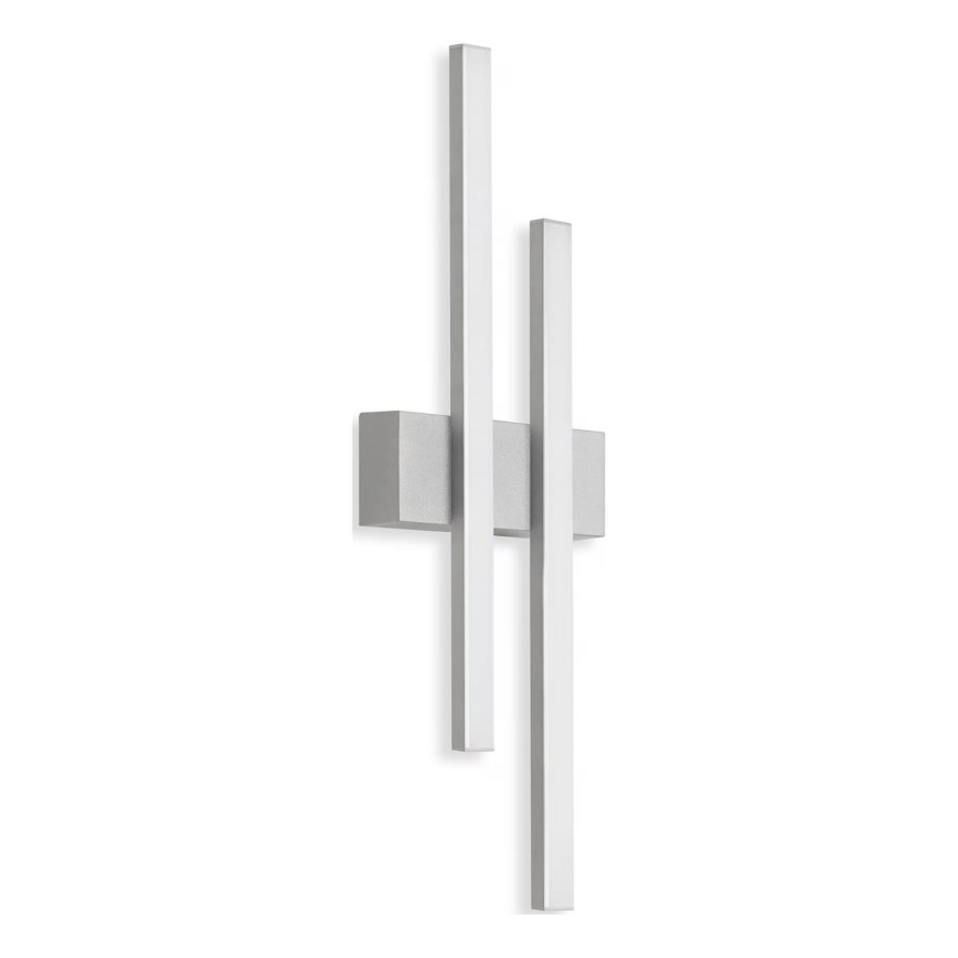 Telefunken - LED-Außen-Wandleuchte 2xLED/4W/230V 4000K IP44 silber