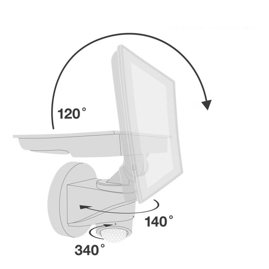 Telefunken - Proiettore LED con sensore LED/20W/230V