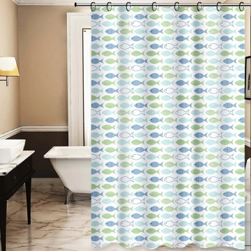 Tenda da doccia TORO PREMIUM 178x199 cm blu/verde
