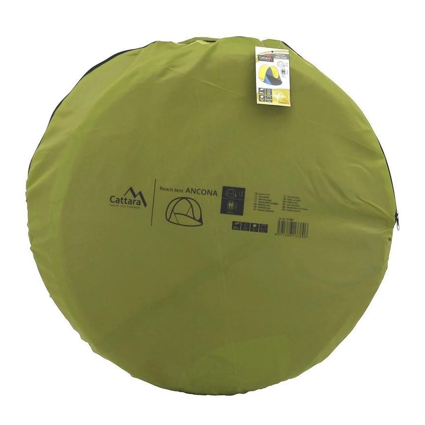 Tenda da spiaggia blu/giallo 120x195 cm