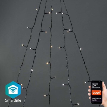 Tenda luminosa natalizia LED per esterni 200xLED/8 funzioni 5x4m IP65 Wi-Fi Tuya dal bianco caldo al bianco freddo