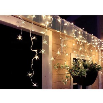 Tenda luminosa natalizia LED per esterni 360xLED/8 funzioni 15m IP44 bianco caldo