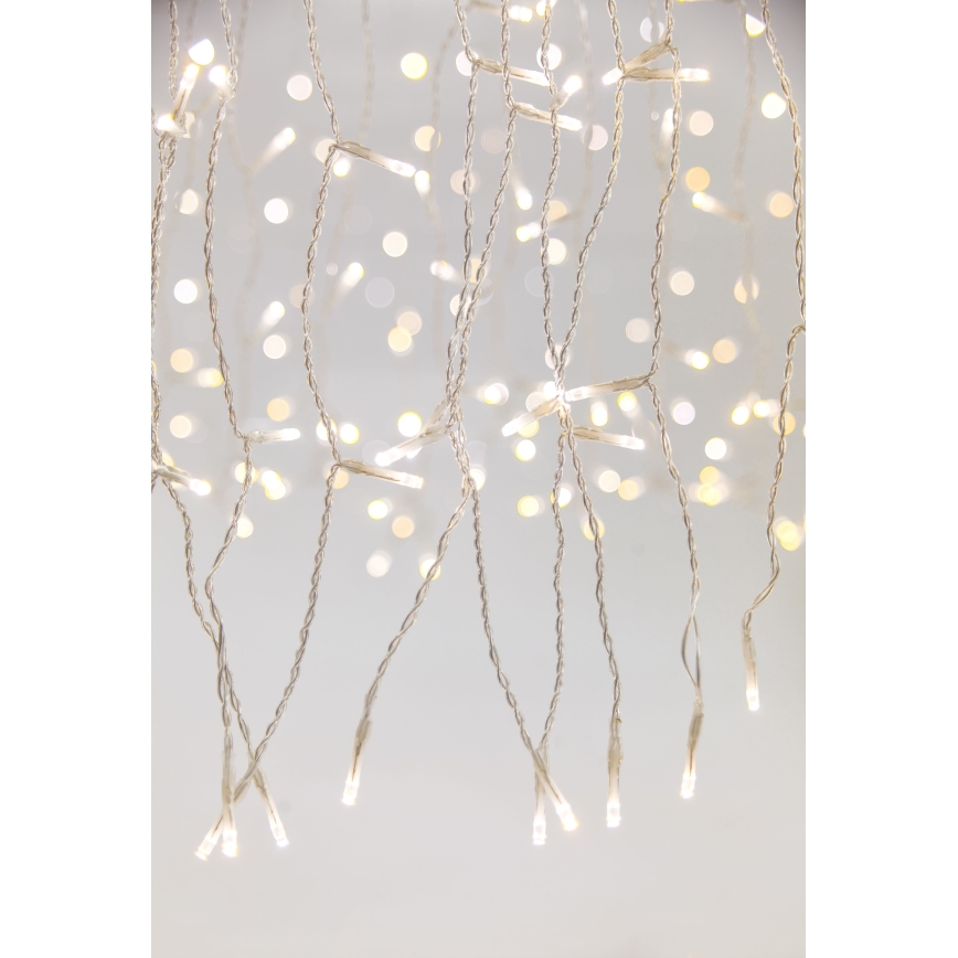 LED Dimmerabile per esterni Tenda natalizia CURTAIN 360xLED/8,4W/230V 2x2 m IP44 bianco caldo + telecomando