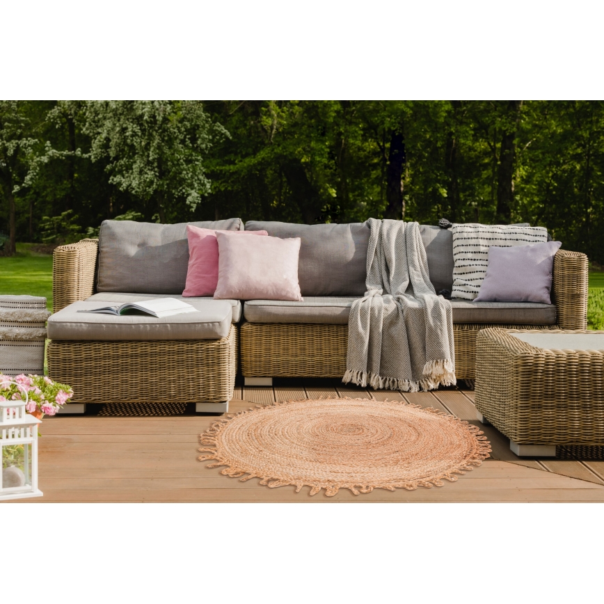 Teppich JUTA 100 cm beige/natur