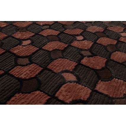 Teppich MOCCA 160x230 cm braun/rot