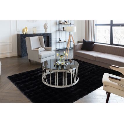 Teppich RABBIT BUBBLE 120x170 cm schwarz