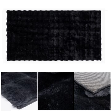 Teppich RABBIT BUBBLE 80x150 cm schwarz