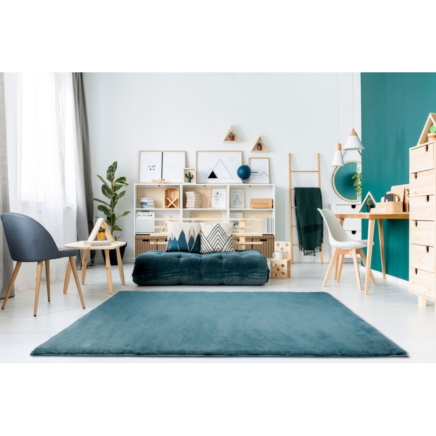 Teppich RABBIT-ROSA NEW 80x150 cm 2000g/m2 türkis