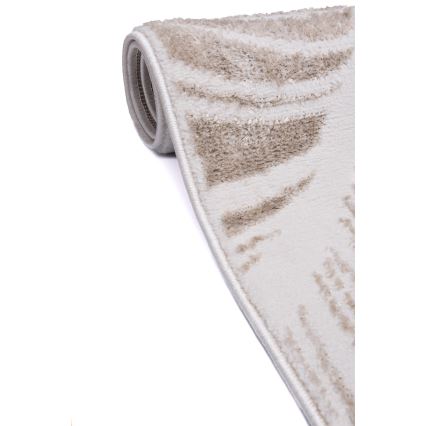 Teppich SALAMANCA 120x170 cm beige/weiß/Blattmuster