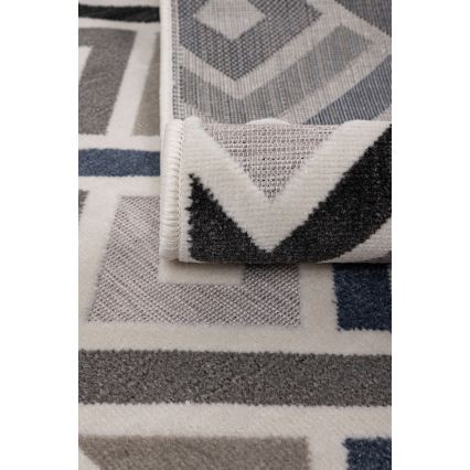 Teppich SHIFT 120x160 cm grau/blau/beige