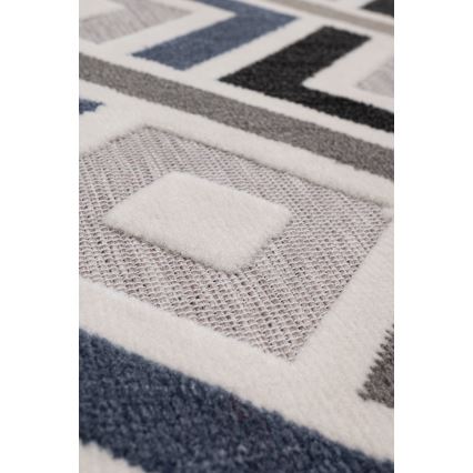 Teppich SHIFT 80x150 cm grau/blau/beige