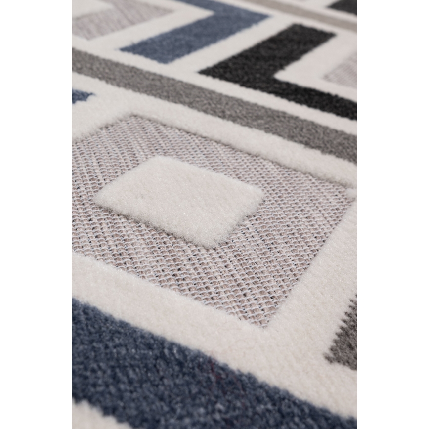 Teppich SHIFT 80x150 cm grau/blau