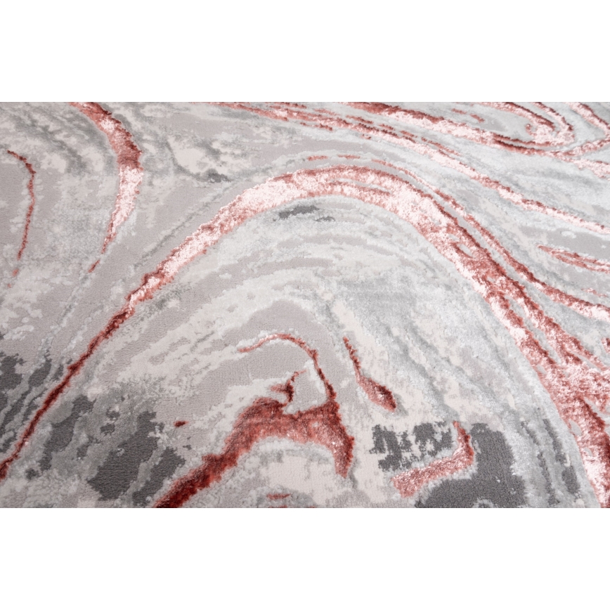Teppich STONE 120 x 160 cm rosa/grau