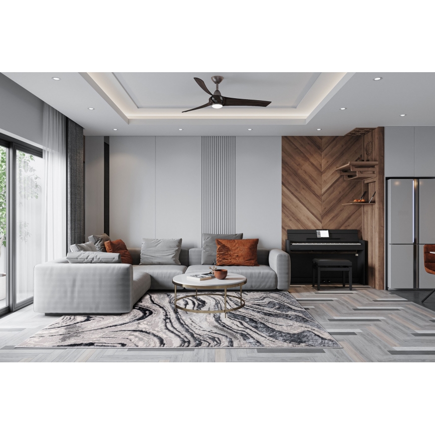 Teppich STONE 80x140 cm grau/anthrazit