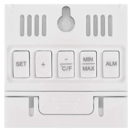 Termometro digitale con igrometro, 2x AAA, bianco