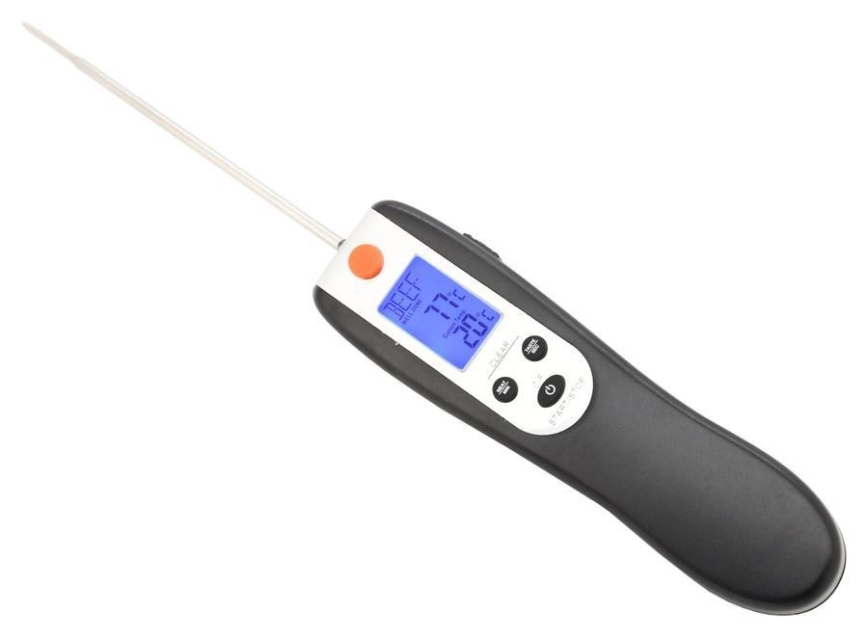 Termometro digitale pieghevole per carne 0-300°C 2xAAA