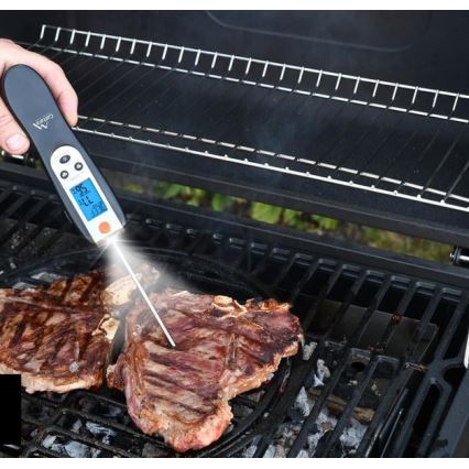 Termometro digitale pieghevole per carne 0-300°C 2xAAA