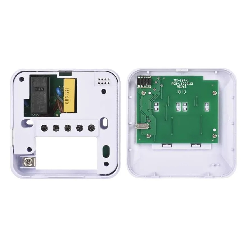 Termostato ambiente manuale senza fili 230V/16A 2xAA bianco