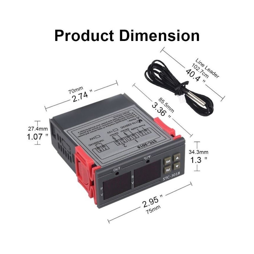 Termostato digitale 3W/230V