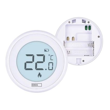 Termostato manuale per ambiente 230V/6A 2xAA bianco