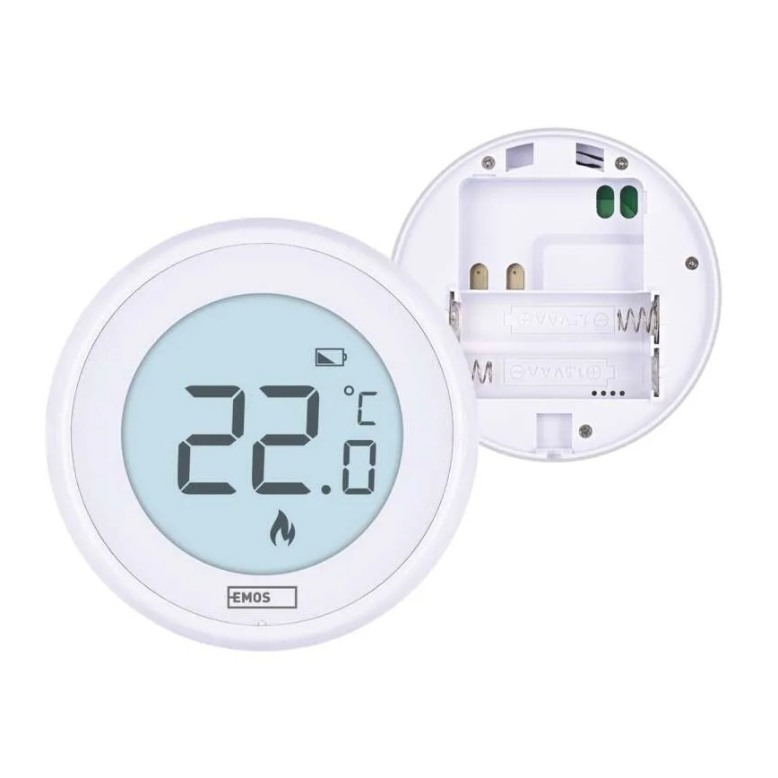 Termostato manuale per ambiente 230V/6A 2xAA bianco