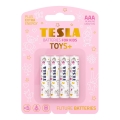 Tesla Batteries - 4 pce Pile alcaline AAA TOYS+ 1,5V 1300 mAh