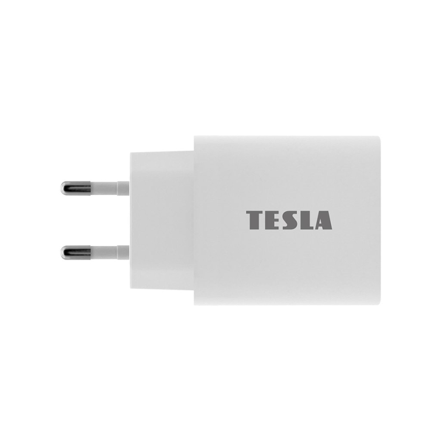 TESLA Electronics - Adaptateur de chargeur rapide Power Delivery 20 W blanc