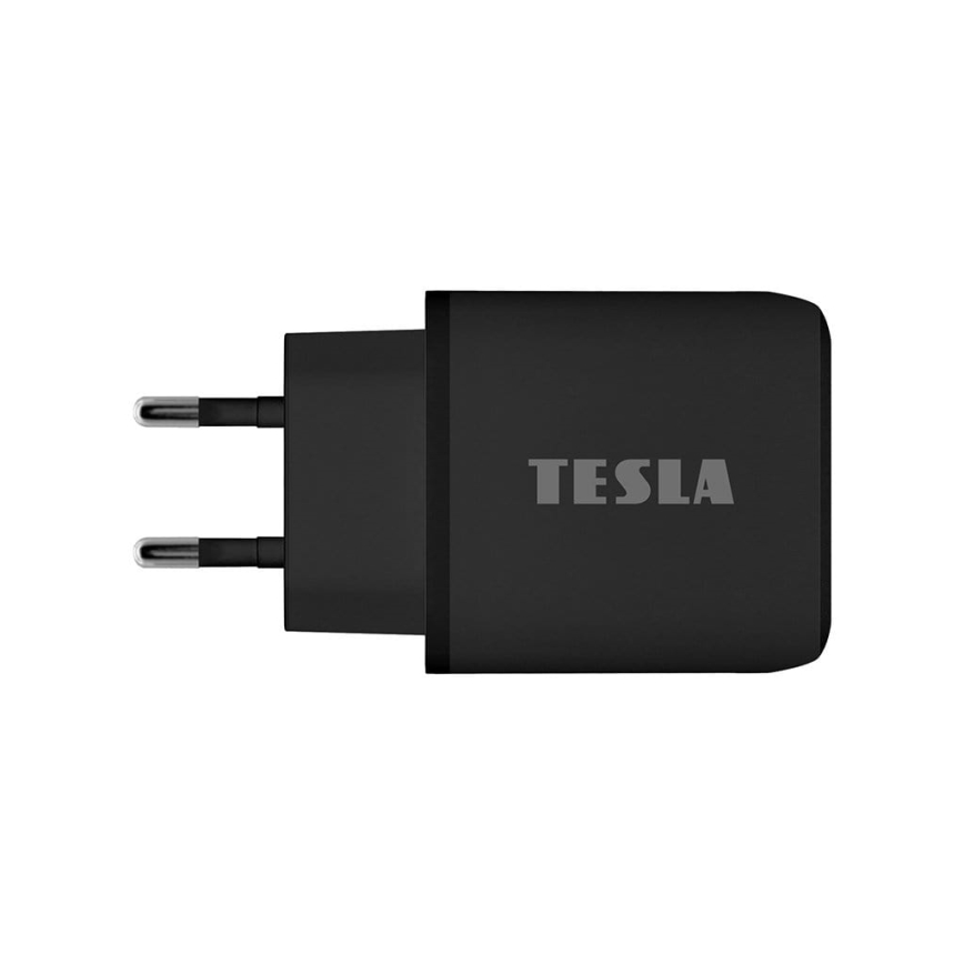 TESLA Electronics - Adaptateur de chargeur rapide Power Delivery 25 W noir