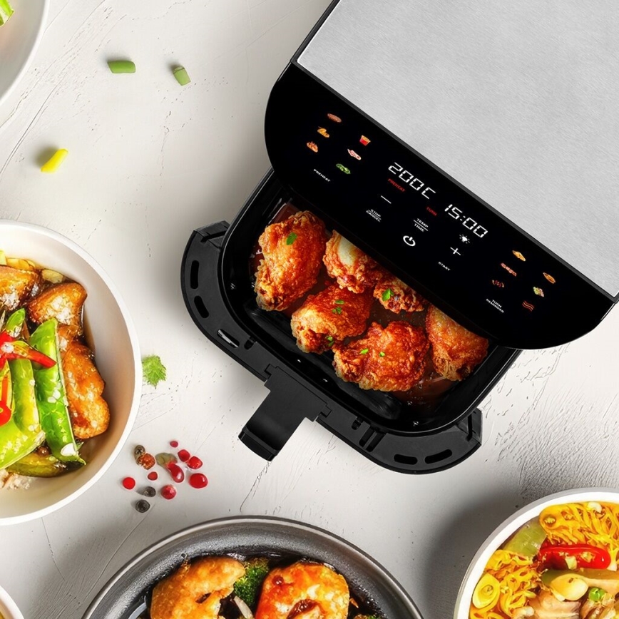 TESLA Electronics AirCook - Air-fryer multifonction connecté 9 L 1700 W/230 V Wi-Fi