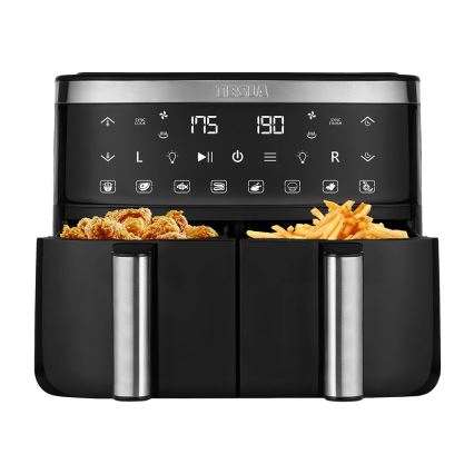 TESLA Electronics AirCook - Friggitrice ad aria calda digitale doppia multifunzione 7,6 l 2850W/230V