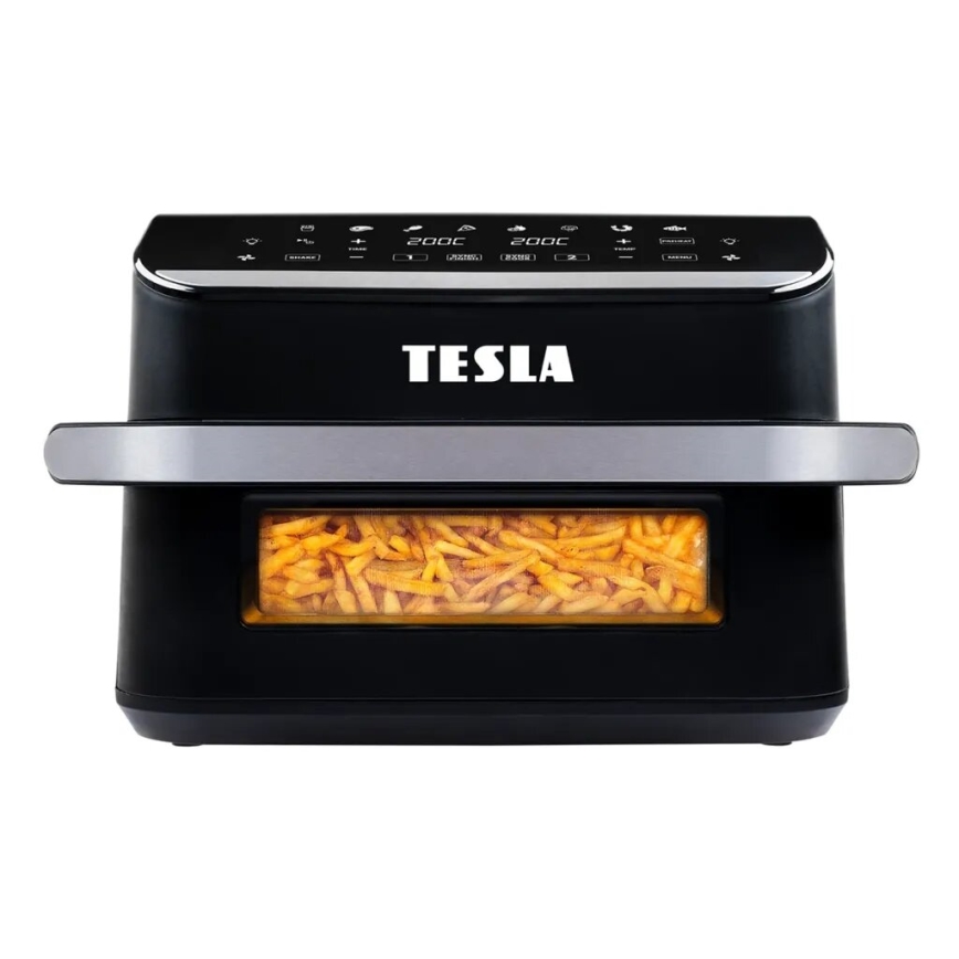 TESLA Electronics AirCook - Friggitrice ad aria digitale multifunzione duale 10 l 2400W/230V
