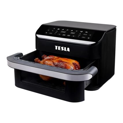 TESLA Electronics AirCook - Friggitrice ad aria digitale multifunzione duale 10 l 2400W/230V