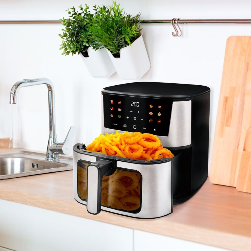 TESLA Electronics AirCook - Friggitrice digitale multifunzionale ad aria calda 7 l 1600W/230V