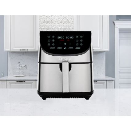 TESLA Electronics AirCook - Friggitrice digitale multifunzionale ad aria calda 8 l 1700W/230V