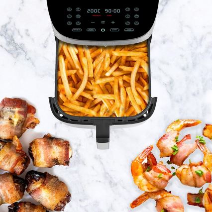 TESLA Electronics AirCook - Friggitrice digitale multifunzionale ad aria calda 8 l 1700W/230V