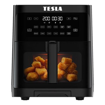 TESLA Electronics AirCook - Multifunktionale Dampf- und Heißluftfritteuse 5 l 1500W/230V