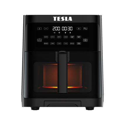 TESLA Electronics AirCook - Multifunktionale Dampf- und Heißluftfritteuse 5 l 1500W/230V