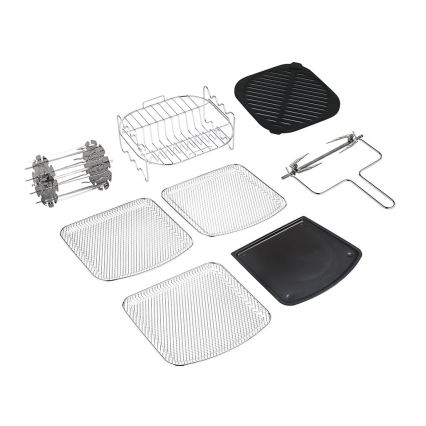 TESLA Electronics AirCook - Multifunktionale digitale Heißluftfritteuse 11 l 2000W/230V