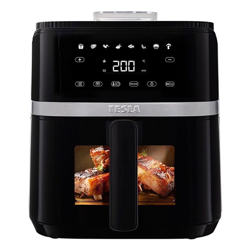 TESLA Electronics AirCook - Multifunktionale digitale Heißluftfritteuse 5 l 1500W/230V